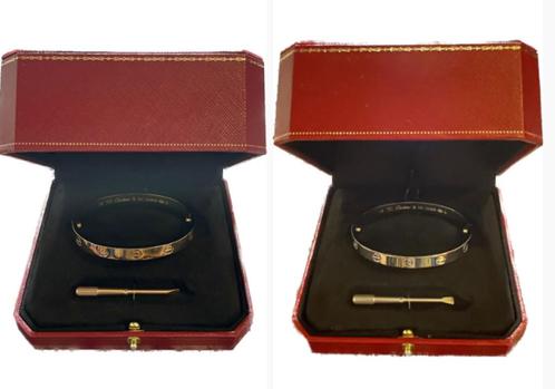 Exclusieve Cartier Armbanden in Premium Doos, Bijoux, Sacs & Beauté, Bracelets, Utilisé, Cuir, Violet, Enlèvement