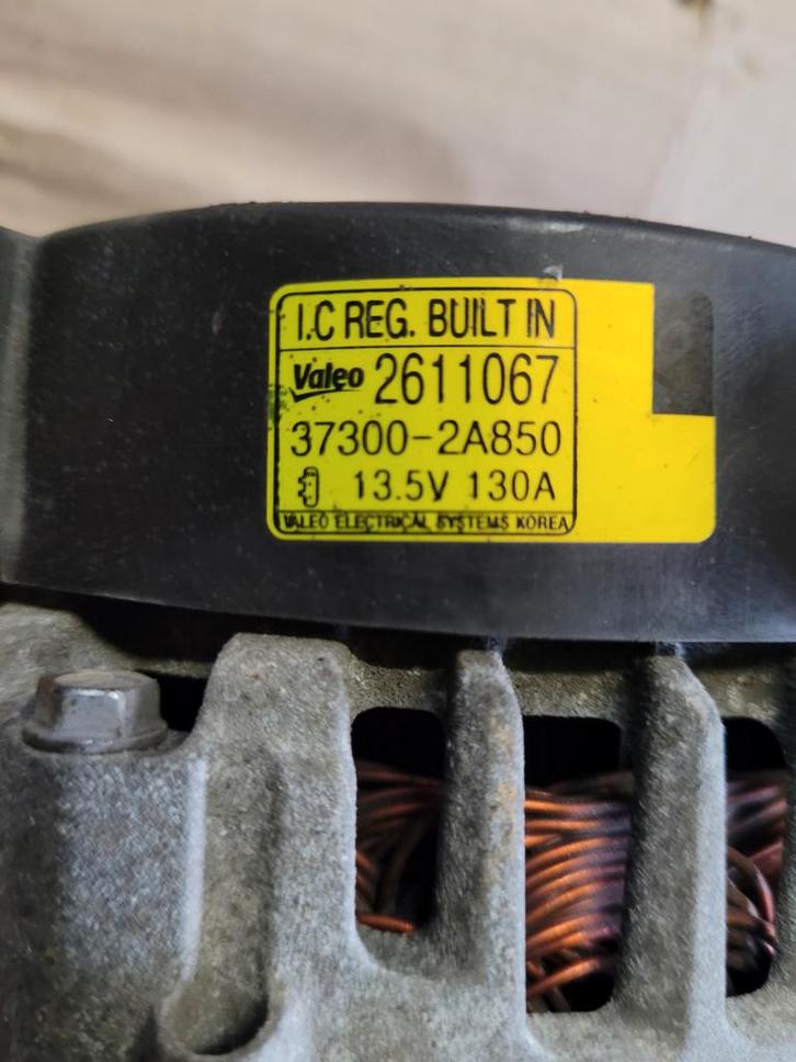 Valéo-alternator voor Kia of Hyundai CRDi met nieuwe poelie, Auto-onderdelen, Motor en Toebehoren, Hyundai, Kia, Ophalen of Verzenden