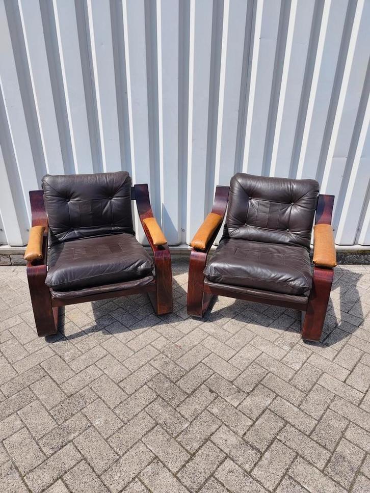 Vintage Lounge Stoelen, Scandinavisch Design, Jaren 60, Verzamelen, Retro, Ophalen