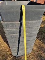 10 vierkante plantenbak in steenlook, Ophalen, Kunststof, Minder dan 60 cm, Vierkant