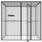 Volière jardin 2x1x2 m toit maille cage ara cage perroquet, Dieren en Toebehoren, Nieuw, Metaal, Verzenden, Volière