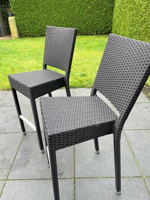 Chaises de jardin, tabourets de bar (set de 6 pièces), Jardin & Terrasse, Chaises de jardin, Comme neuf, Aluminium, Empilable