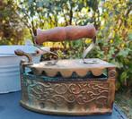 Vintage messing strijkijzer, Antiek en Kunst, Ophalen of Verzenden