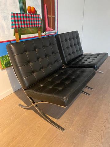 2x Barcelona chair (replica)