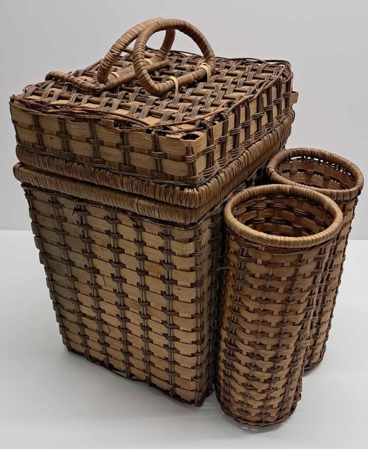 Panier pique-nique Vintage, Hobby & Loisirs créatifs, Paniers de pique-nique, Utilisé, Enlèvement