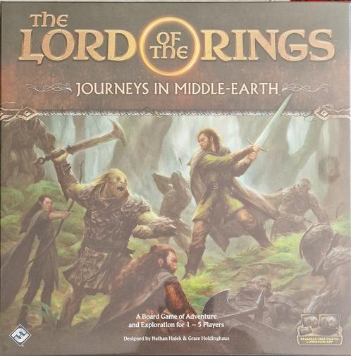 The Lords Of The Rings: Journey in Middle Earth - Nieuw - En, Hobby en Vrije tijd, Gezelschapsspellen | Bordspellen, Nieuw, Een of twee spelers