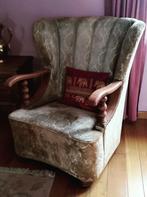 2 zetels antiek, Huis en Inrichting, Fauteuils, Ophalen, Gebruikt, Hout, Antiek