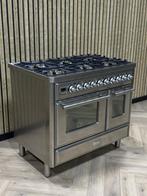 Luxe Boretti Majestic Inox 100cm Gas Dubbele Oven, Ophalen of Verzenden, 5 kookzones of meer