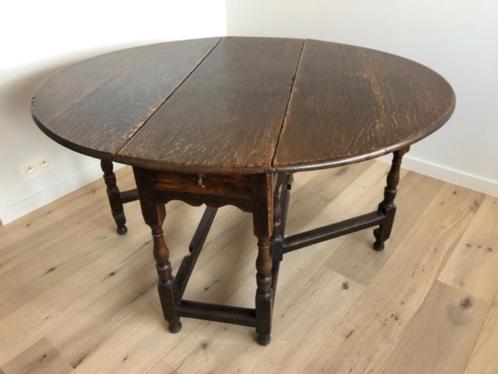 Gateleg table of hangoortafel, 18de eeuw, Antiquités & Art, Antiquités | Meubles | Tables, Enlèvement