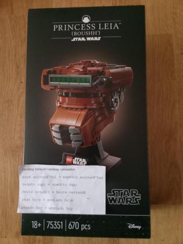 LEGO Star Wars Prinses Leia (Boushh) Helm - 75351 - beschikbaar voor biedingen