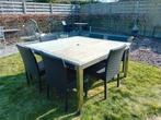 Tuintafel en 6 stoelen, Tuin en Terras, Ophalen