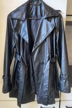 Leather jacket, Kleding | Dames, Jassen | Winter, Zwart, Maat 42/44 (L), Zo goed als nieuw, Ophalen