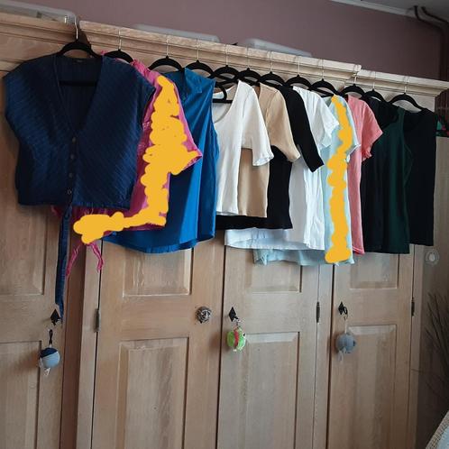 Pakket 14st Blouses T-shirts Topjes Maat L, Linnen en katoen, Kleding | Dames, Dames-kledingpakketten, Maat 42/44 (L), Ophalen of Verzenden