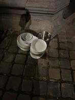 Gratis borden en pottenset inclusief vergiet, Huis en Inrichting, Keuken | Potten en Pannen, Ophalen, Zo goed als nieuw