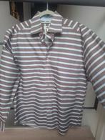 Chemise lignée Xoos XL brun bleu, Vêtements | Hommes, Chemises, Xoos, Tour de cou 43/44 (XL), Enlèvement ou Envoi, Comme neuf