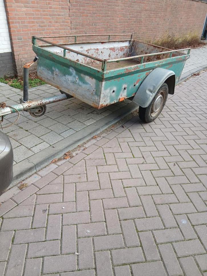 Te koop aanhanger plus breekhamer op benzine, Auto diversen, Aanhangers en Bagagewagens, Zo goed als nieuw, Ophalen of Verzenden