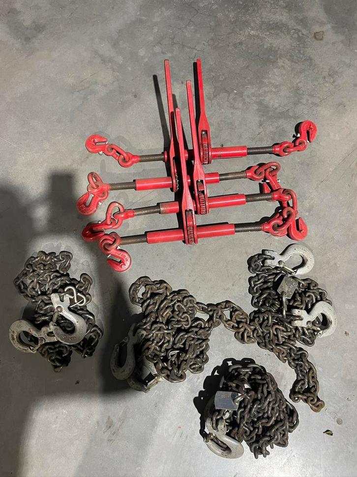 4 Sjorkettingen 4000daN, Doe-het-zelf en Bouw, Gereedschap | Overige machines, Gebruikt, Ophalen