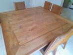 teak houten tafel, Huis en Inrichting, Tafels | Eettafels, Ophalen, Gebruikt, 150 tot 200 cm, Vijf personen of meer