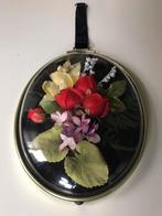 Bolle lijst kader ovaal kunstbloemen kunst bloemen, Antiek en Kunst, Curiosa en Brocante, Ophalen of Verzenden