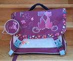 Cartable très girly chats, 30 à 40 cm, Enlèvement, Utilisé, Violet