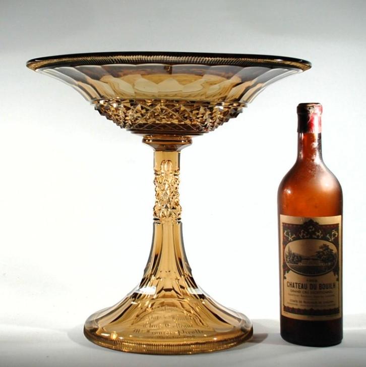 VAL SAINT LAMBERT - COUPE À FRUITS EL283 - VSL, Antiquités & Art, Antiquités | Verre & Cristal, Enlèvement ou Envoi