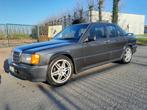 Mercedes 190 2.3 - 16V  1987, Auto's, Mercedes-Benz, Lederen bekleding, 4 zetels, Achterwielaandrijving, Zwart