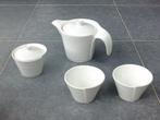 Service à thé J-Line : théière + 2 tasses + 1 sucrier, Ophalen of Verzenden, Zo goed als nieuw, Porselein, Compleet servies