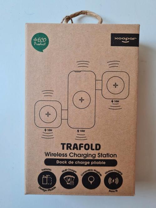 Trafold wireless charger 3 devices NEW, Telecommunicatie, Mobiele telefoons | Telefoon-opladers, Nieuw, Ophalen of Verzenden