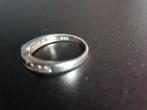 Vintage Zilveren Ring met steentjes 925 zilver ringmaat 17mm, Gebruikt, Ophalen of Verzenden, 17 tot 18, Dame