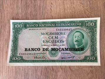 Mozambique 100 Escudos 1961, Postzegels en Munten, Ophalen of Verzenden