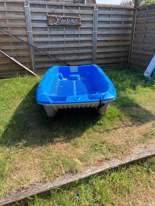 Bootje +motortje4pk+ trailer, Watersport en Boten, Speedboten, Zo goed als nieuw, 3 tot 6 meter, Benzine, Minder dan 70 pk, Polyester