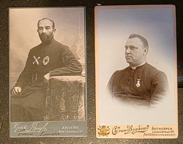 2 cabinetkaarten en 2 foto's van religieuzen  beschikbaar voor biedingen