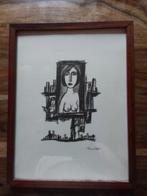 pentekening Humblet, Antiek en Kunst, Ophalen of Verzenden