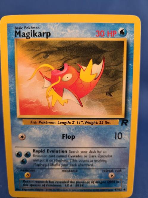 Magikarp 47/82 - Team Rocket, Hobby en Vrije tijd, Verzamelkaartspellen | Pokémon, Zo goed als nieuw, Verzenden