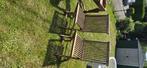 2 chaise en teck jardin, Tuin en Terras, Tuinstoelen, Ophalen, Gebruikt, Teakhout, Inklapbaar