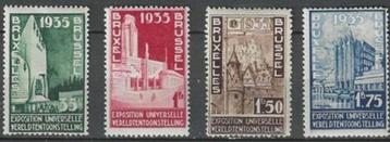 Belgie 1934 - Yvert/OBP 386-389 - Wereldtentoonstelling (PF) beschikbaar voor biedingen
