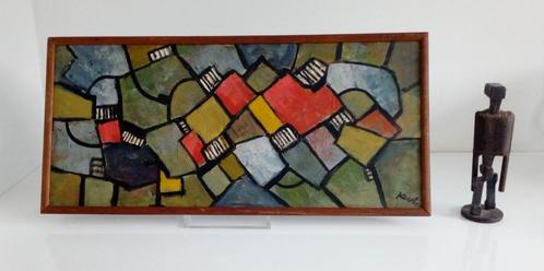 HENRI KERELS (ABSTRACT ART GROUP) /Olieverf op paneel (1952), Antiek en Kunst, Kunst | Schilderijen | Modern, Ophalen