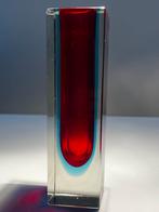 VTG Murano, Flavio Poli Sommerso glass vase Italian DESIGN, Antiek en Kunst, Antiek | Glaswerk en Kristal, Ophalen of Verzenden