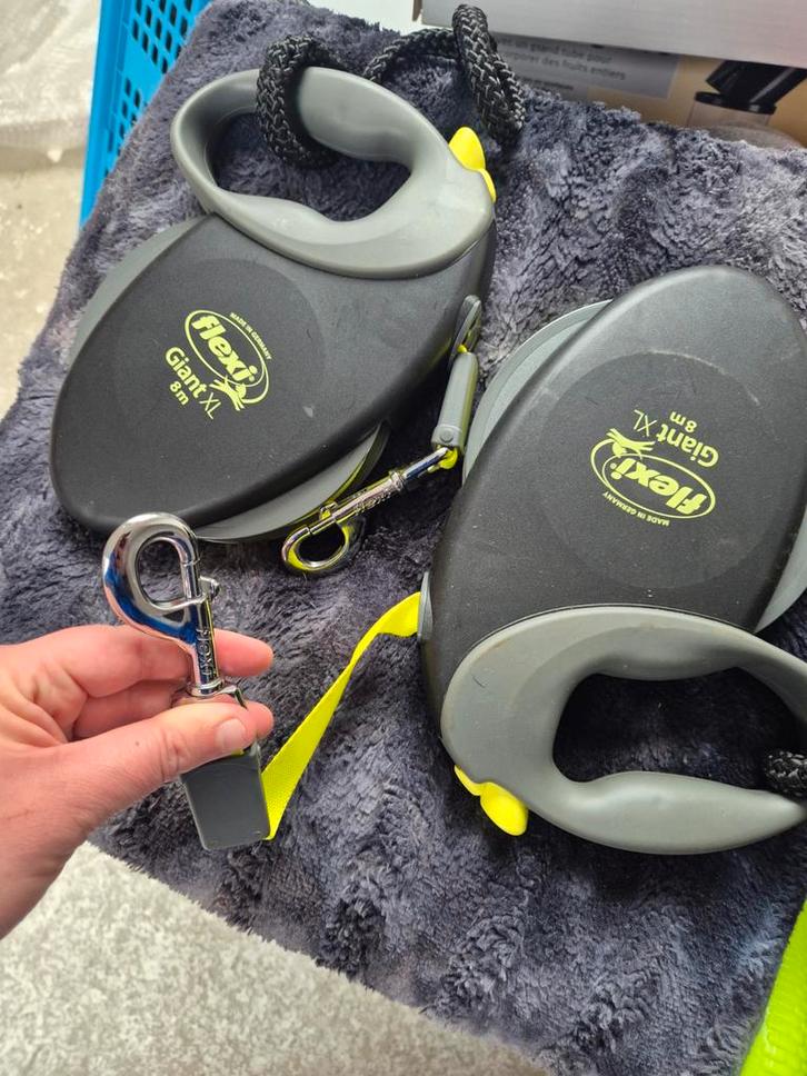 Flexilijn XL giant 8 meter NIEUWSTAAT 40€, Animaux & Accessoires, Laisses pour chiens, Enlèvement