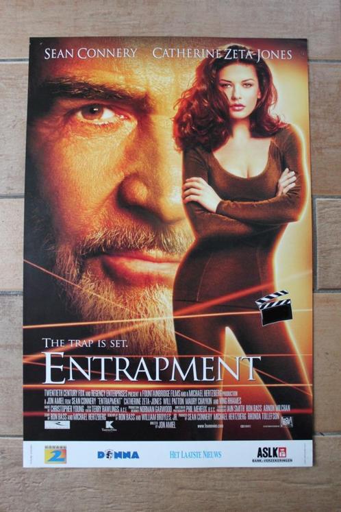 filmaffiche Entrapment Sean Connery 1999 filmposter, Collections, Posters & Affiches, Comme neuf, Cinéma et TV, A1 jusqu'à A3