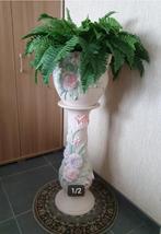 Bloempot op staander - Italiaanse biscuit, Tuin en Terras, Ophalen, Zo goed als nieuw, Binnen