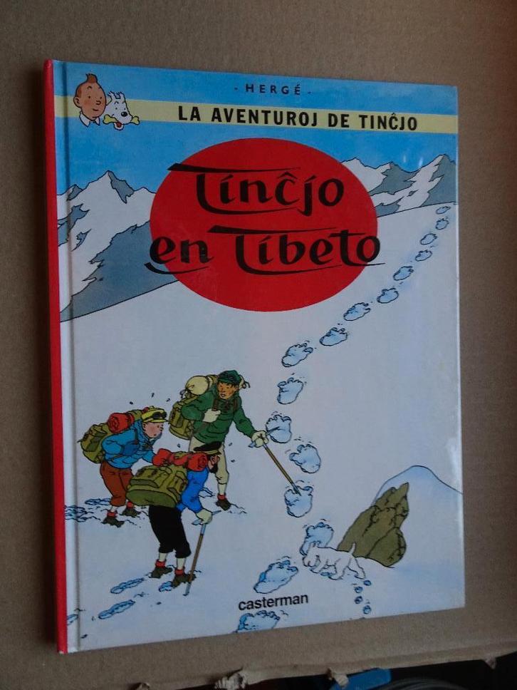BD Tintin - In Tibet (in Esperanto), Verzamelen, Stripfiguren, Zo goed als nieuw, Boek of Spel, Kuifje, Ophalen of Verzenden