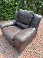 Leder zetel, Huis en Inrichting, Ophalen, Gebruikt, 75 tot 100 cm, Leer