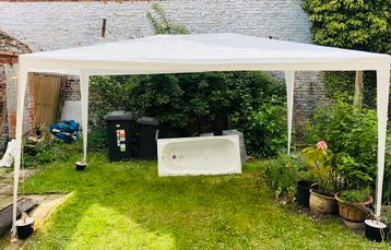 Gazebo 4 meter x 3 meter; 2m50 hoog, Tuin en Terras, Ophalen, Gebruikt