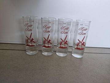 4 shotglaasjes / borrelglaasjes Kouter Borrel €3 per stuk beschikbaar voor biedingen