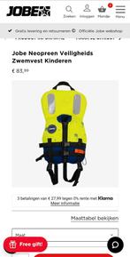 Zwemvest specificaties zie foto, Watersport en Boten, Duiken, Ophalen of Verzenden, Zo goed als nieuw