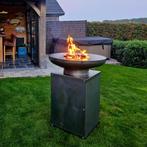 Plancha BBQ Blokland Zwart en Cortenstaal Vuurschaal, Tuin en Terras, Ophalen of Verzenden, Nieuw