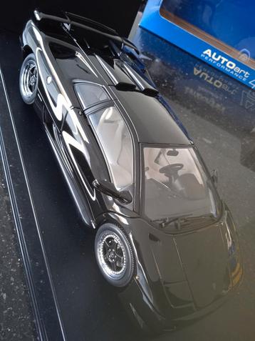 Te koop AutoArt Lamborghini Diablo SV zwart 1:18, Hobby en Vrije tijd, Ophalen of Verzenden, Zo goed als nieuw, Autoart