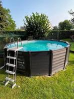 Winterbestendig zwembad met ALLE toebehoren, incl warmtepomp, Tuin en Terras, Zwembaden, Ophalen, 80 tot 120 cm, Rond, 300 cm of meer