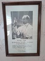 Paus Pius XII Apostolische zegen, Antiek en Kunst, Ophalen